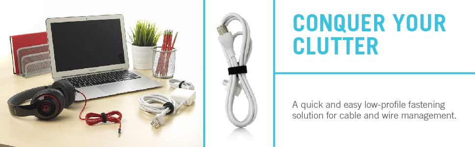 Cable management, cable ties, cable fasteners, cord organizer