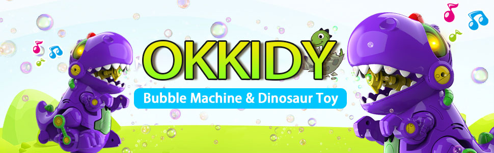 Bubble Machine & Dinosaur Toy