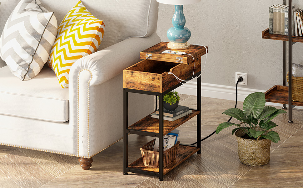 end table with power outlet