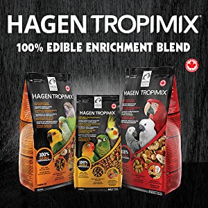 hagen tropimix 100% edible enrichment blend