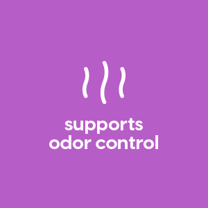 supports odor control 