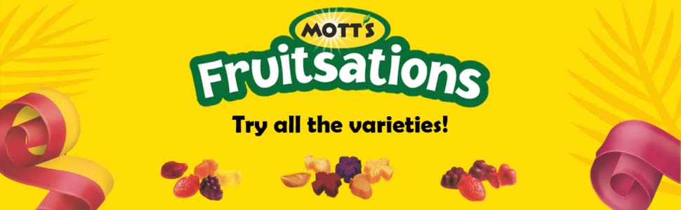 Try all the varieties of Mott's Fruitsations!