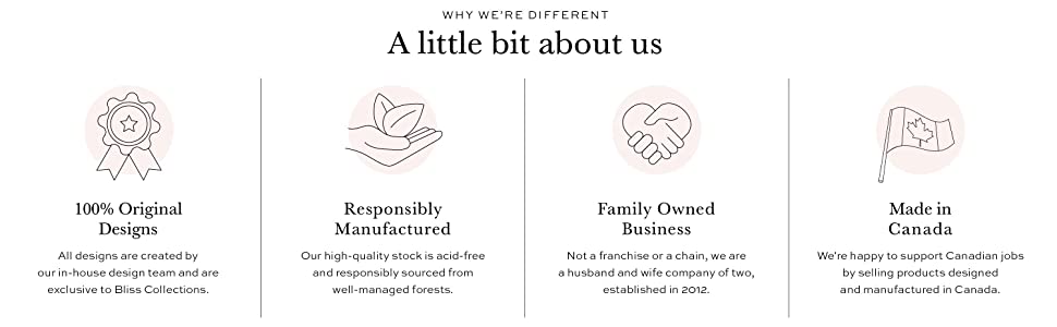 About Us - Original Designs, Family Owned, Printed in Canada