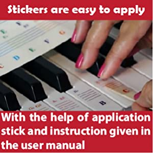 Stickers are easy to apply