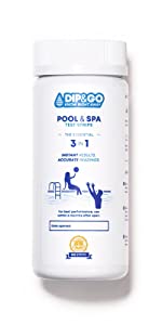 dip &amp; go the essential 3-in-1 pool test strips, water test kit, hot tub test strips.