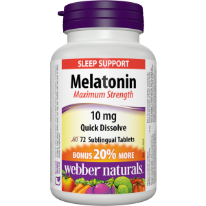 webber naturals melatonin 10 mg quick dissolve sleep support