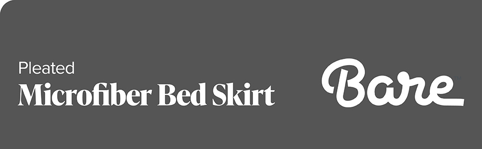 Pleated Microfiber Bed Skirt