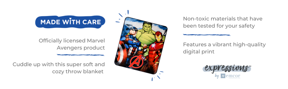 Avengers Digital Throw