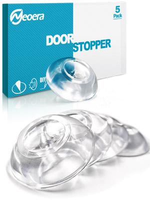 Neoera clear door stopper bumper stops stoppers wall protector reusableshock absorbent 