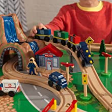  train table, train set, train table set, wooden train set, kidkraft train table, kids train table