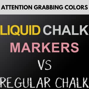 kassa chalk markers are mess and dust free and write in opaque bright color compare to regular chalk