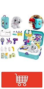 16 Pcs Pet Care Play Set Doctor Kit for Kids