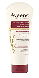 Aveeno Intense Relief overnight cream tube