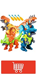 4 Packs Take Apart Dinosaur Toys