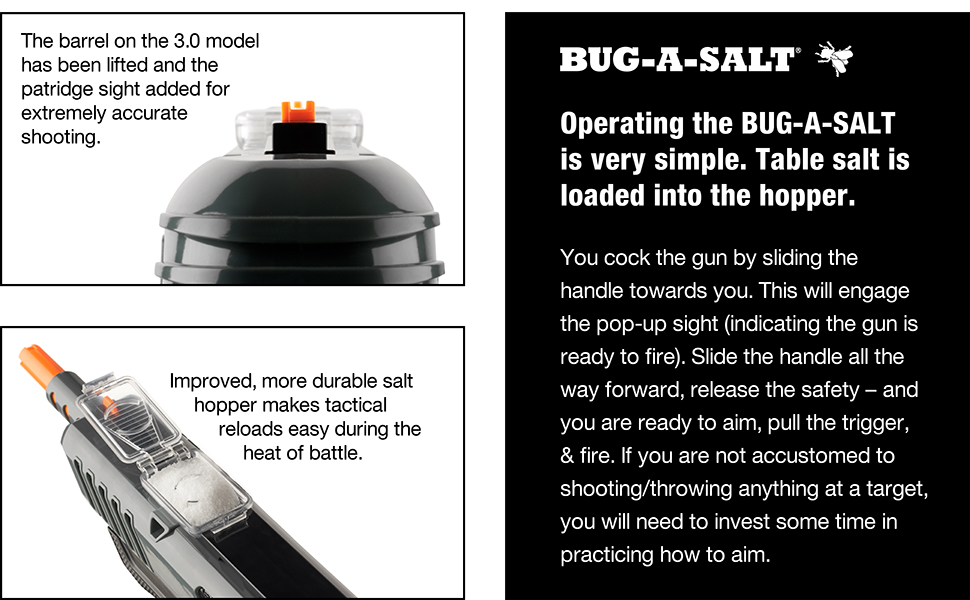 BUG-A-SALT Black Fly 3.0 Operating Instructions