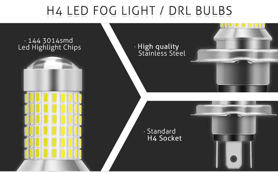 H4 LED Fog Light & DRL