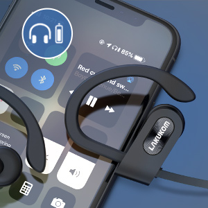 bluetooth earbuds show the bettery status