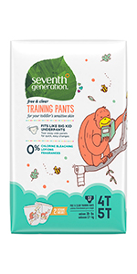 Seventh Generation Extra Large Training Pants for sensitive skin.