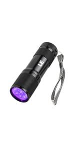 LE 9 LED UV Blacklight Flashlight