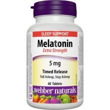 webber naturals melatonin 5 mg timed release sleep support