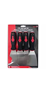 Red Devil 4 piece putty knife set