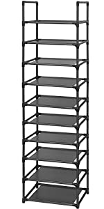 10 tier shoe rack