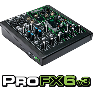 Mackie, ProFX6v3, Mixer, Recording, USB, Effects