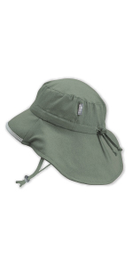 green boys girls water resistant sun hat