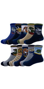 Boy dinosaur car socks