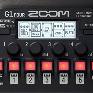 Zoom G1 Four Guitar Multi-Effects Pedal