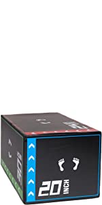 PRISP Plyometric Jump Box, Black, shown at an angle on white background