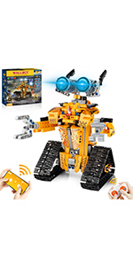 AoHu STEM Projects for Kids Ages 8-12, Remote &amp; APP Controlled Robot Building Toys