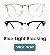 LifeArt Blue Light Blocking Glasses, Anti Eyestrain, Computer Reading Glasses, Gaming Glasses, TV...