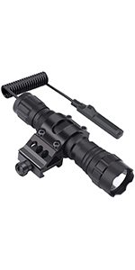Tactical Flashlight with Picatinny mount