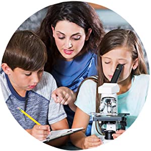 Teacher with Microscope