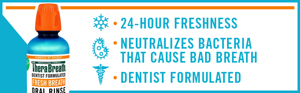 24 hour freshness neutralizes bacteria that cause bad breath dentis formultated