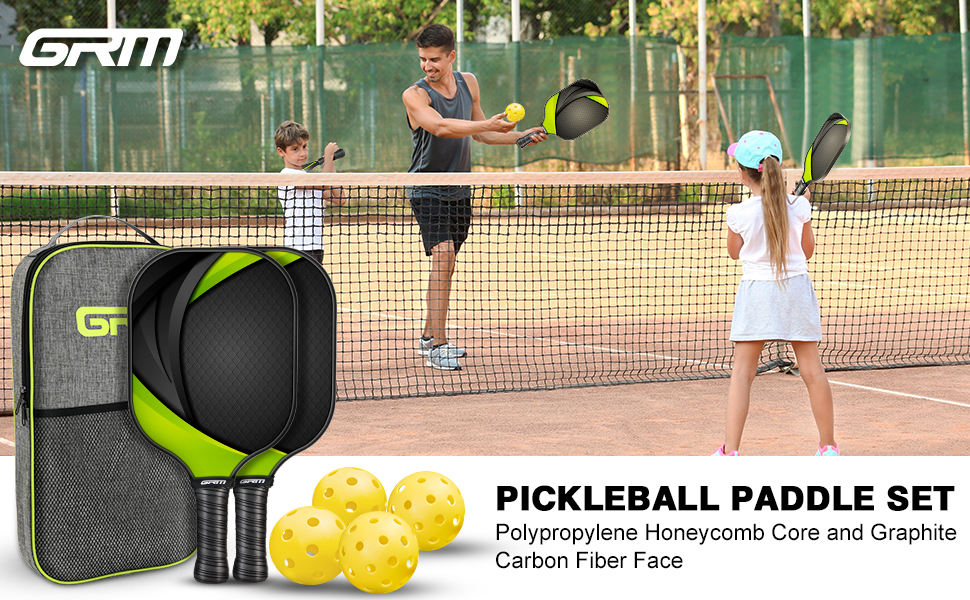 pickleball paddles set of 2 rackets