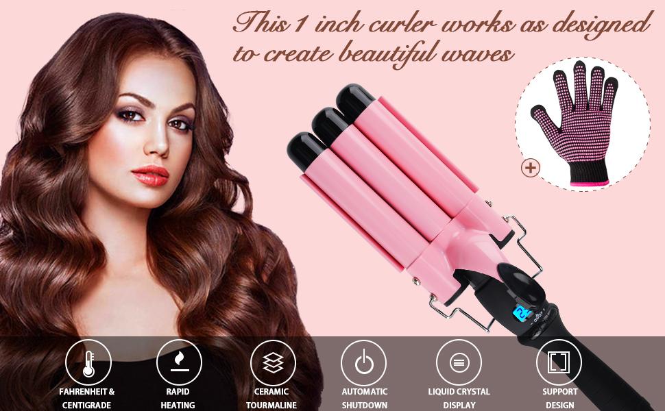hair curling iron bed head wave artist wave curling iron hair curling wand barrels crimping iron