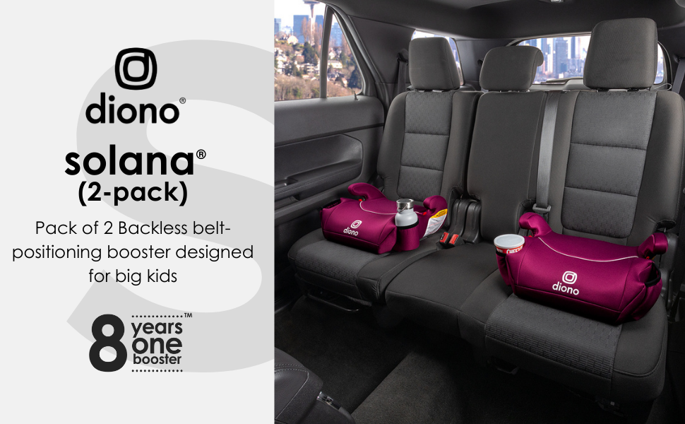 Diono Solana (2 Pack) Backless Booster