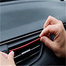 Car Air Conditioner Trim Strip for Vent Outlet 20 Pieces Car Accessories Bling Interior