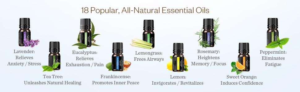 Top 18 Essential Oils