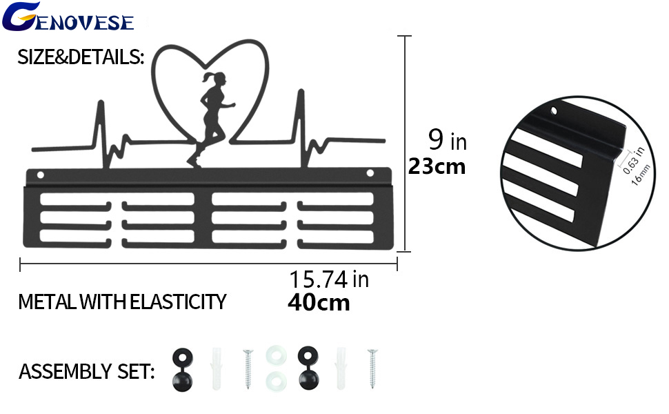 Medal hanger forWomen's Running size&details