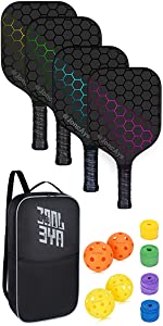 Fiberglass Pickleball Paddles 4 Pack