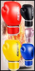 ZTTY Boxing Gloves Kickboxing Muay Thai MMA Pro Grade Sparring