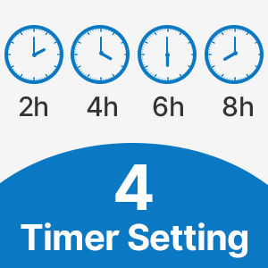 large air purifier with timer