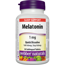 webber naturals melatonin 1 mg quick dissolve sleep support