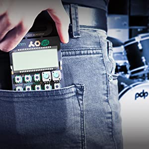 teenage engineering PO-12 Rhythm Pocket Operator Drum Machine, Portable Synthesizer, Sequencer