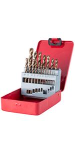 19pc metric drill bits set