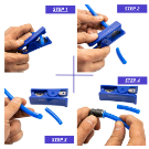 H.A.K. PNEUMATIC blue line tube hose how to cut and connect air tubing quick and easy step by step