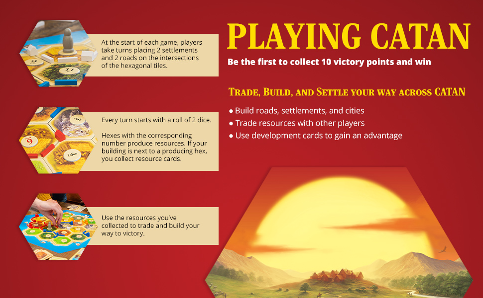 Playing CATAN Board Game